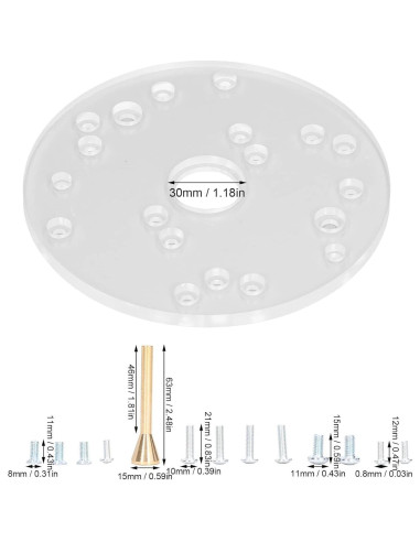 Placa Base Universal para Router Agatige 16.51cm Acrílico