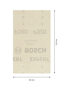 Red de Lijado Bosch Professional M480 80x133 mm Grano 320 - 10 Piezas 2