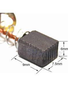 5 Pares Escobillas de Carbono Bosch 33618 2607034904 Reemplazo 2