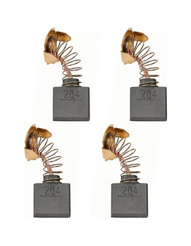 Cepillos de Carbono Makita CB204 - 4 Piezas, 1.60x1.80x0.68 cm