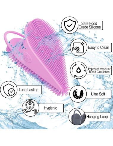 Exfoliador Facial de Silicona Avilana - Doble Cara - Lavanda