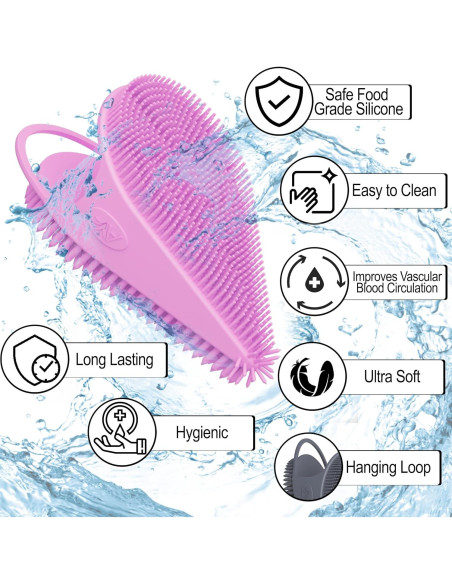 Exfoliador Facial de Silicona Avilana - Doble Cara - Lavanda