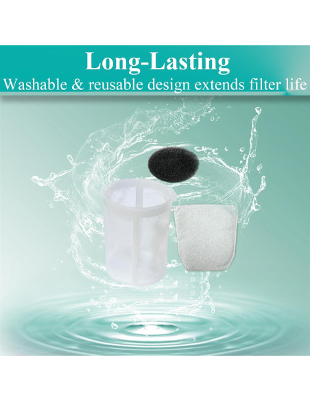 Filtros de Reemplazo Conloquen para Aspiradoras Makita - 4 HEPA, 4 Espuma, 8 Bolsas