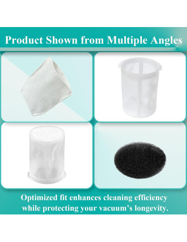 Filtros de Reemplazo Conloquen para Aspiradoras Makita - 4 HEPA, 4 Espuma, 8 Bolsas