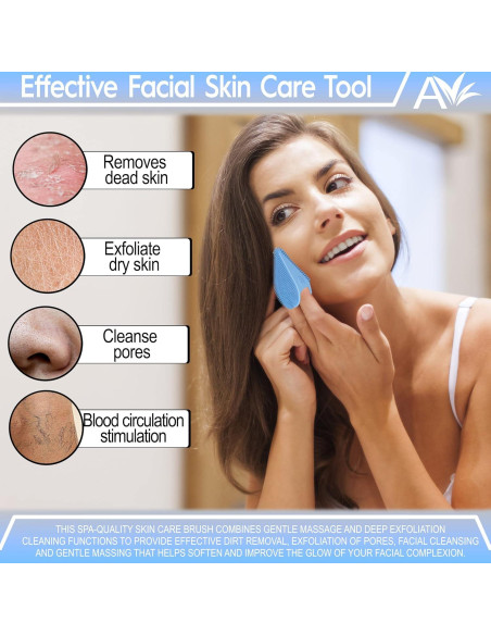 Exfoliador Facial de Silicona Avilana - Doble Cara - Lavanda