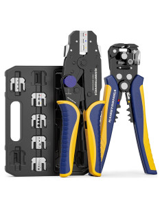 Juego de Herramientas de Crimpado Haisstronica 8PCS Automático