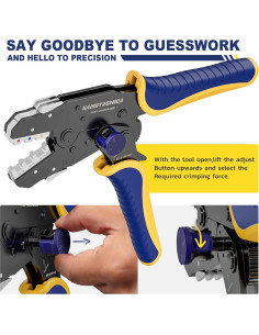 Juego de Herramientas de Crimpado Haisstronica 8PCS Automático 2