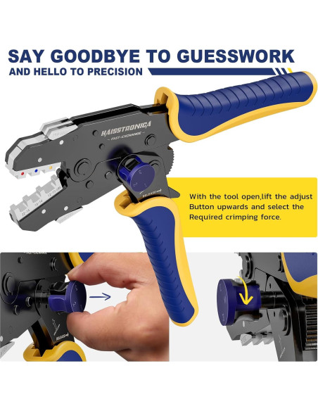 Juego de Herramientas de Crimpado Haisstronica 8PCS Automático