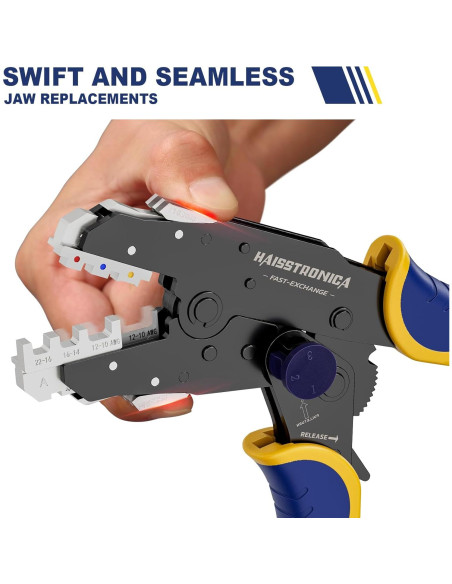 Juego de Herramientas de Crimpado Haisstronica 8PCS Automático