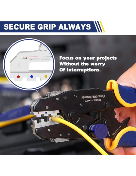 Juego de Herramientas de Crimpado Haisstronica 8PCS Automático