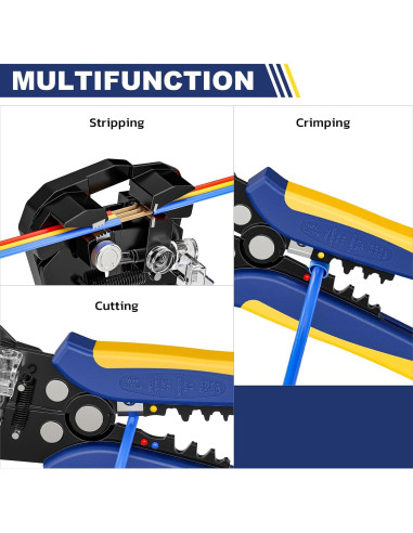 Juego de Herramientas de Crimpado Haisstronica 8PCS Automático