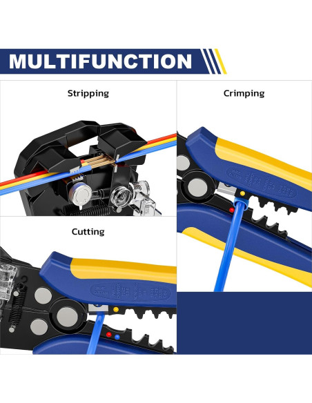 Juego de Herramientas de Crimpado Haisstronica 8PCS Automático