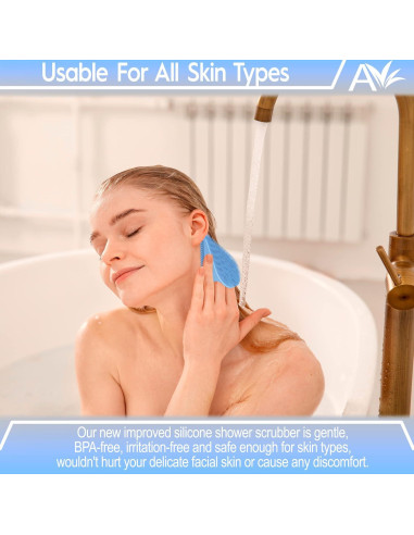 Exfoliador Facial de Silicona Avilana - Doble Cara - Lavanda