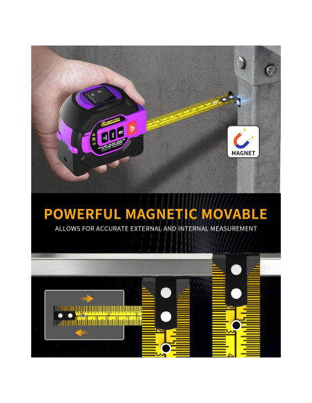 Cinta Métrica Láser Digital 3 en 1 Almighty Tools 60m