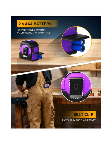 Cinta Métrica Láser Digital 3 en 1 Almighty Tools 60m