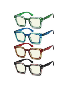 Eyekepper Gafas de Lectura 5-Pack Mujeres 2.5x Bloqueo Luz Azul