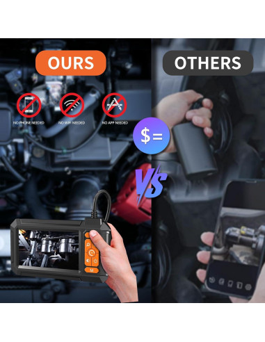 Cámara Endoscópica HD 1080P Leersi P410 con Luz IP67