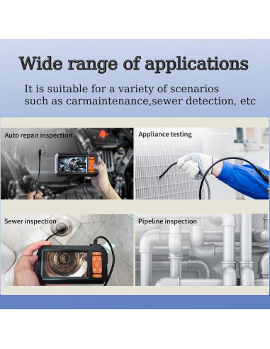 Cámara Endoscópica HD 1080P Leersi P410 con Luz IP67