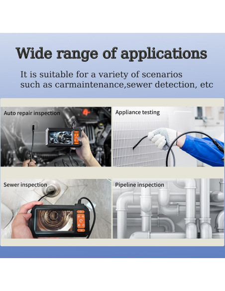 Cámara Endoscópica HD 1080P Leersi P410 con Luz IP67