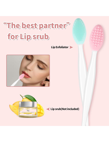 3 Piezas Cepillo Facial y Exfoliante de Labios Yoizyfree