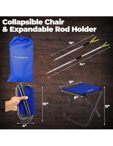 Set de Pesca para Niños DaddyGoFish 1.22m Combo Completo