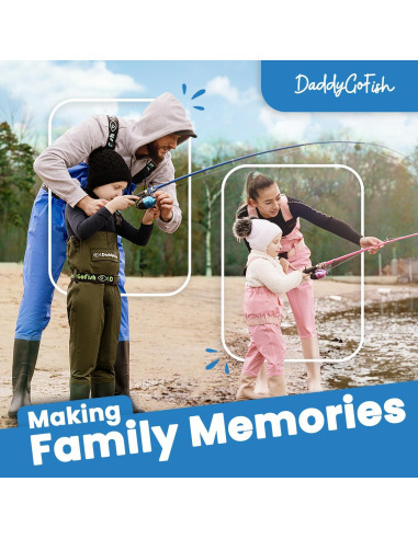 Set de Pesca para Niños DaddyGoFish 1.22m Combo Completo