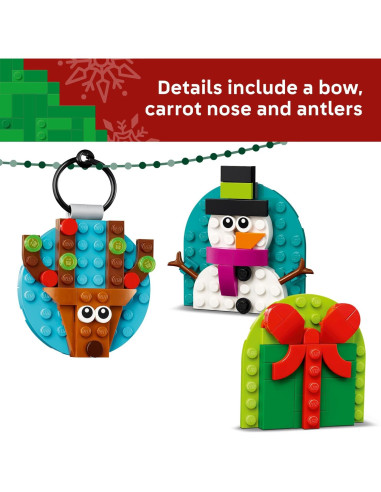 Adornos Navideños LEGO 40744 - Juguete de Construcción 153 Piezas