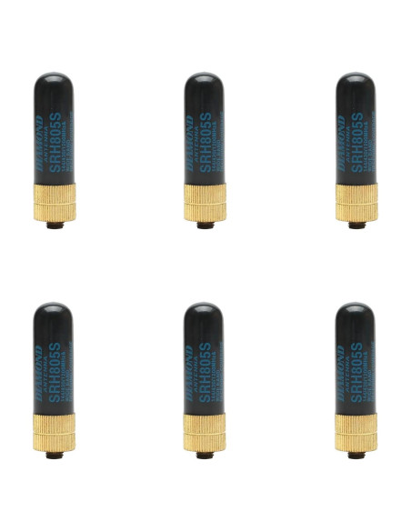 Antena Doble Banda 144/430 MHz BVMAG para Baofeng UV-5R 6 Pack