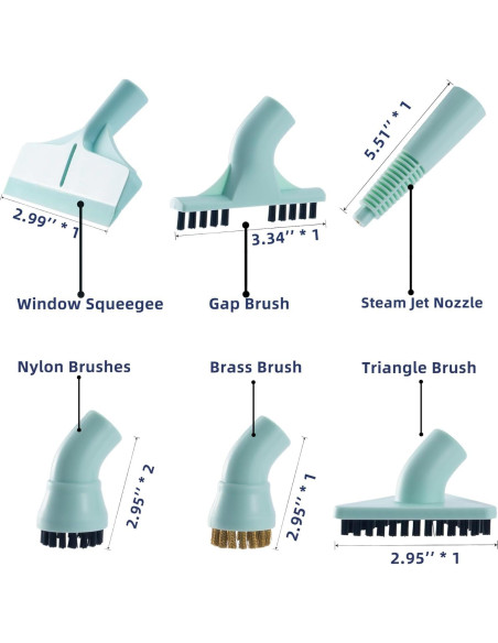 Accesorios de Reemplazo Newbealer NB602N - 7 Piezas para Limpiador de Vapor