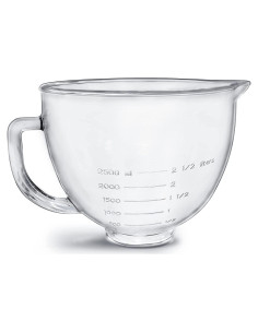 Tazón de Batidora Kltchonald 5 QT Vidrio Compatible Kitchenaid