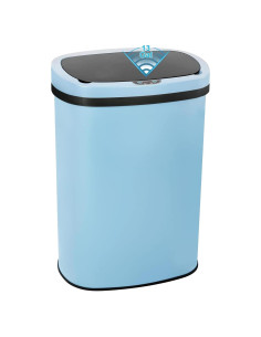 Basurero Automático Bigacc 50L Acero Inoxidable Azul