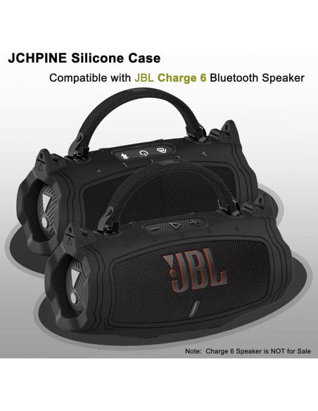 Funda de Silicona y Estuche Duro JCHPINE para JBL Charge 6