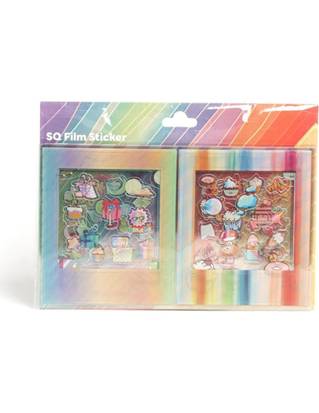 12 Pegatinas de Borde Cuadradas Aisnyho para FujiFilm Instax SQ