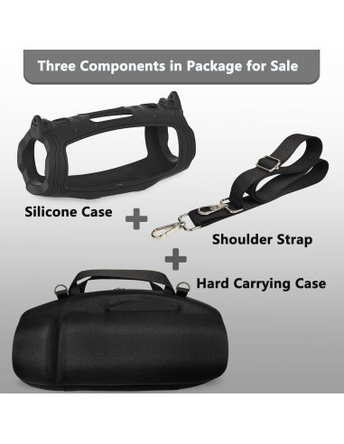 Funda de Silicona y Estuche Duro JCHPINE para JBL Charge 6