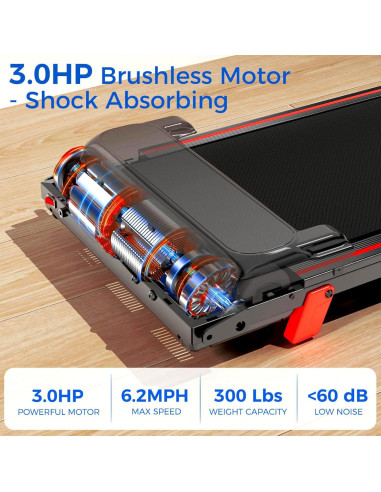 Cinta de Correr Plegable ZPUFDYM V7-1 3.0HP Inclinación 8%