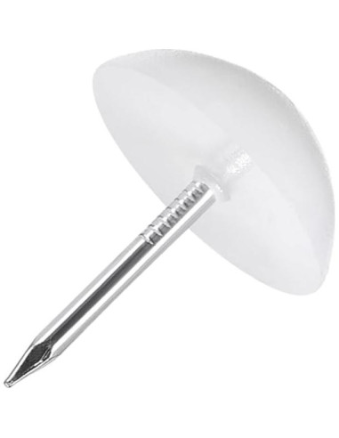 Clavos Deslizantes para Patas de Muebles uxcell 16mm Blanco 5pcs