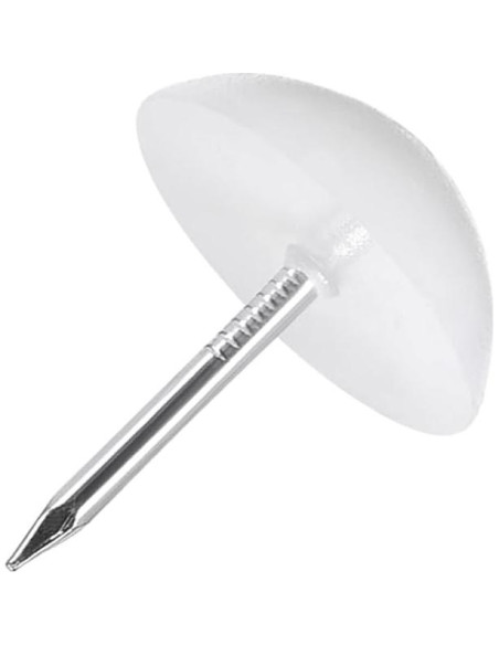 Clavos Deslizantes para Patas de Muebles uxcell 16mm Blanco 5pcs Clavos Deslizantes para Patas de Muebles uxcell 16mm Blanco 5pcs