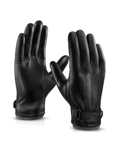 Guantes de Invierno OZERO para Hombre de Cuero Térmicos