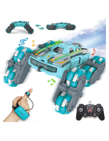 Coche de Acrobacias RC ZMMB 8 Ruedas Control Gestos LED