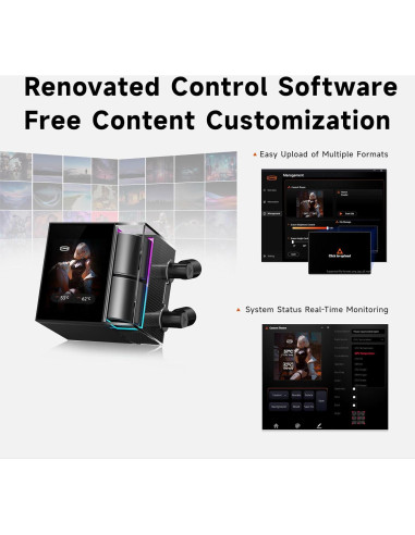 Enfriador Líquido de CPU PCCOOLER DS360 360mm con Pantalla LCD