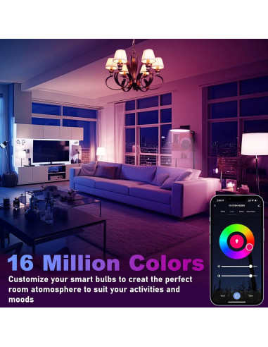 Bombilla LED Inteligente A15 Enshine E26 5W Regulable 3 Unidades