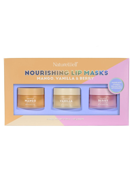 Mascarillas Hidratantes para Labios NatureWell - Paquete de 3