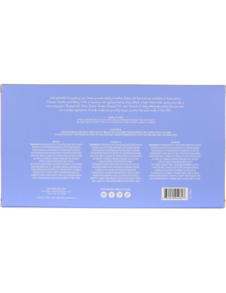 Mascarillas Hidratantes para Labios NatureWell - Paquete de 3
