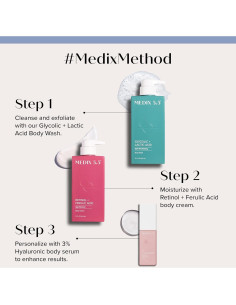 Set de Cuidado de la Piel Medix 5.5 - 3 Piezas Retinol y AHA 2