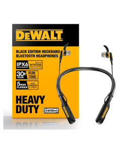 Auriculares Bluetooth DEWALT Jobsite Pro Cuello Negro 30H