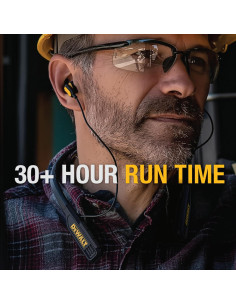 Auriculares Bluetooth DEWALT Jobsite Pro Cuello Negro 30H 2