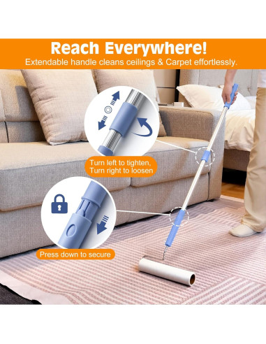 Rodillo de Pelusa BEAH 24 cm + 16 cm para Mascotas