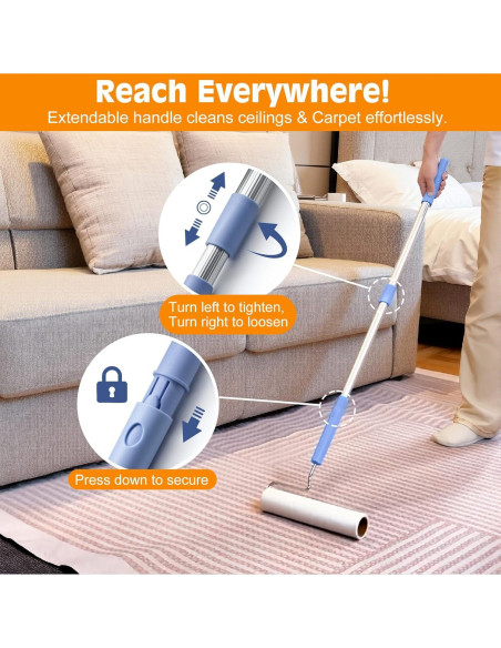 Rodillo de Pelusa BEAH 24 cm + 16 cm para Mascotas