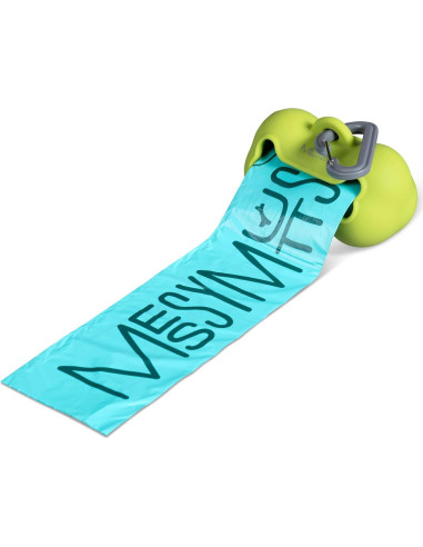 Soporte de Bolsa de Desechos para Perros Messy Mutts Verde - Incluye 15 Bolsas