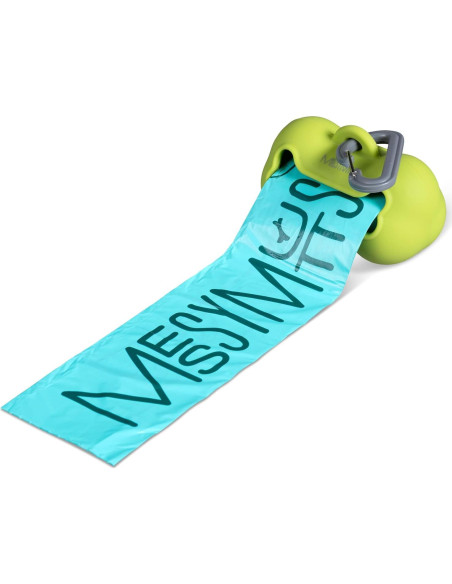 Soporte de Bolsa de Desechos para Perros Messy Mutts Verde - Incluye 15 Bolsas